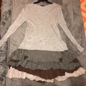 Rye Dress, Ruffles. Size Small